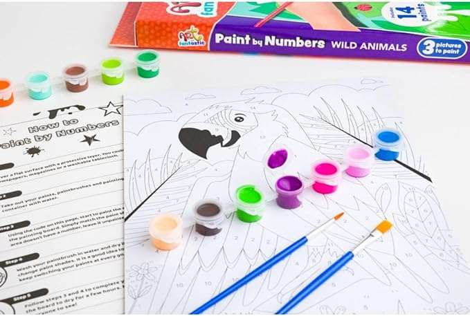 Paint by Numbers Triple Set Wild Animals Box Set