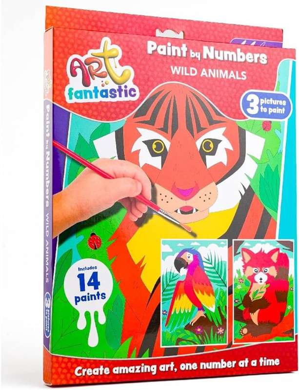 Paint by Numbers Triple Set Wild Animals Box Set