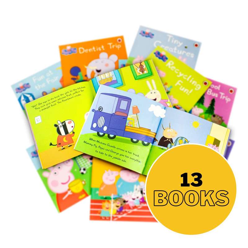 Peppa Pig 13 Books and 2 CD Collection Pack