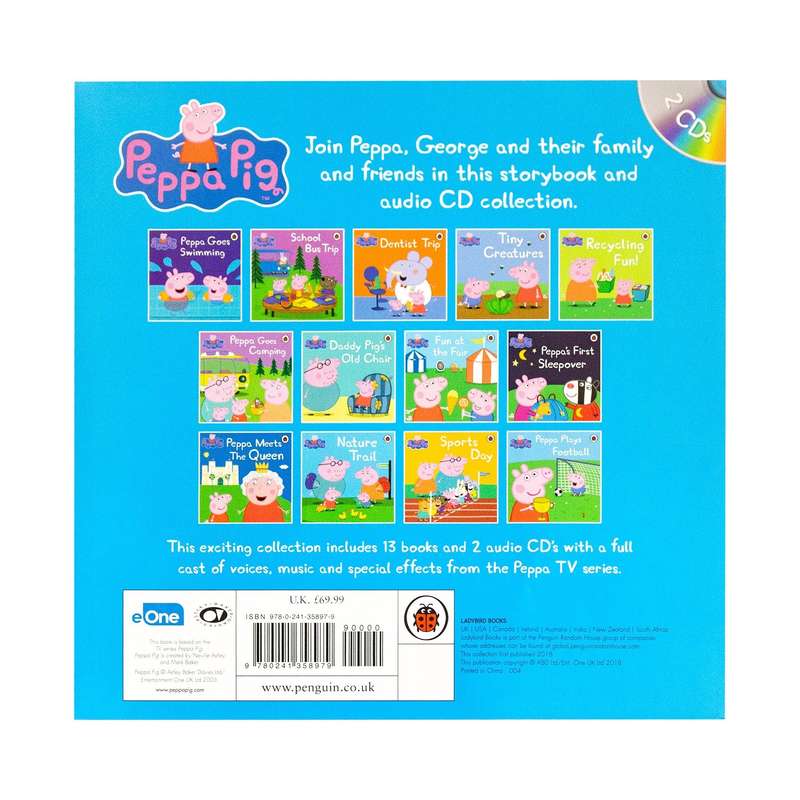 Peppa Pig 13 Books and 2 CD Collection Pack