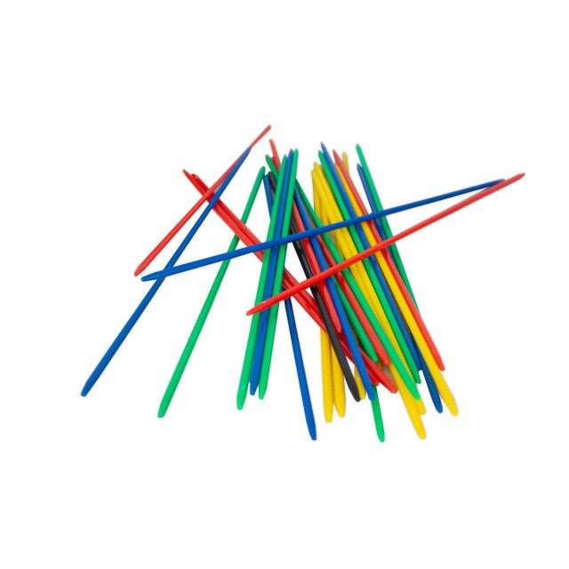 Pick Up Sticks and Metal Jacks N Ball Tin