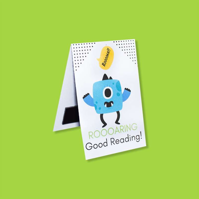 Monster Roaring Good Reading Magnetic Bookmark