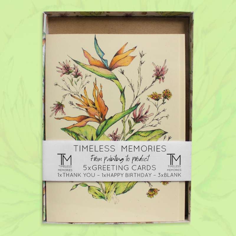 Strelitzia Greeting Card Pack