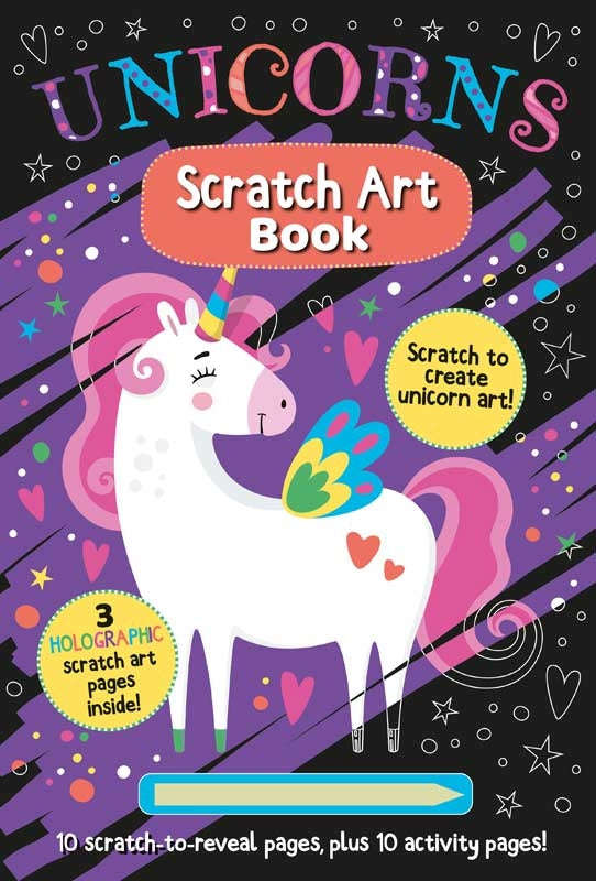 Unicorns: Scratch Art Book