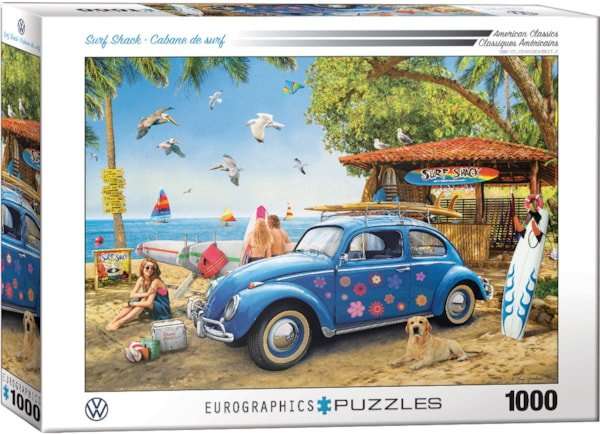 VW Beetle Surf Shack 1000 Piece Puzzle