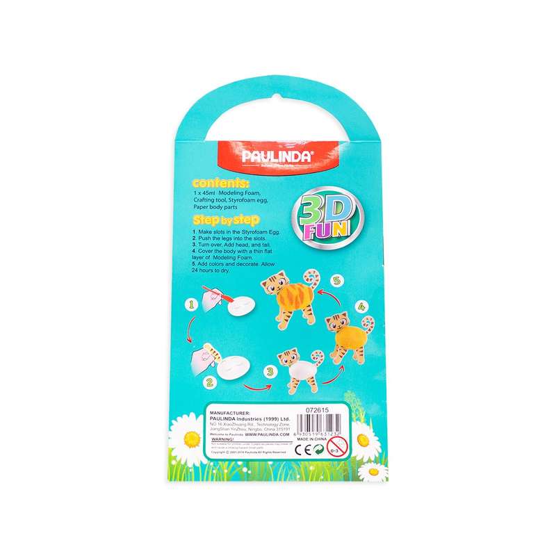 3D Cat Fun Modelling Foam Craft Kit