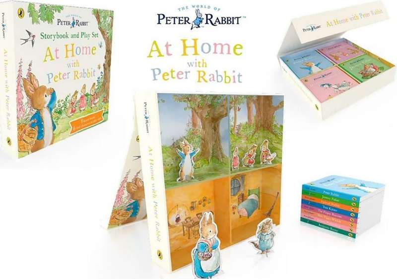 At Home With Petter Rabbit Storybook and Play Box Set