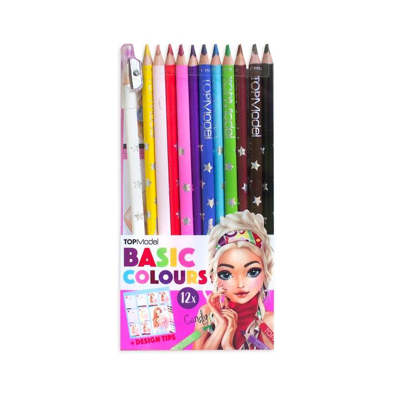 Basic Colouring Pencil Set 12 Colour Candy Pack