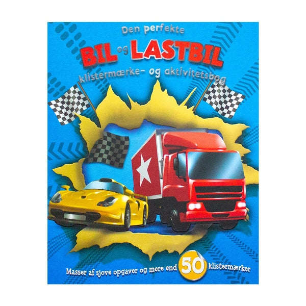 Bil og Lastbil Klistermarke og Aktivitetsbog (Danish)