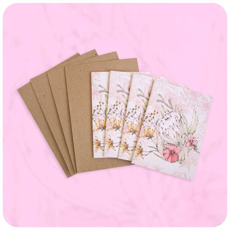 Protea Fields Card & Envelope Maxi Pack