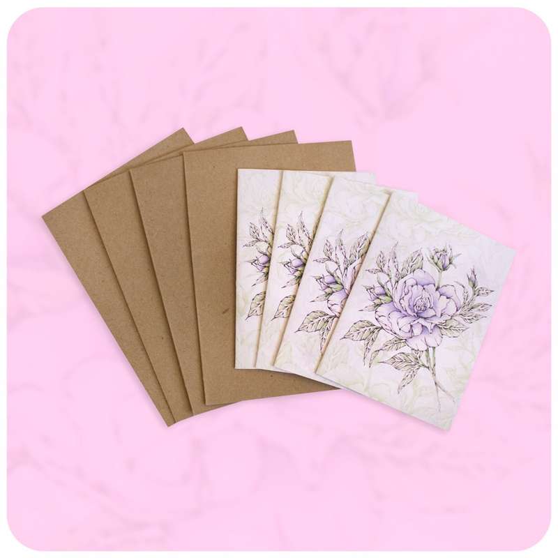 Rose Card & Envelopes Maxi Pack