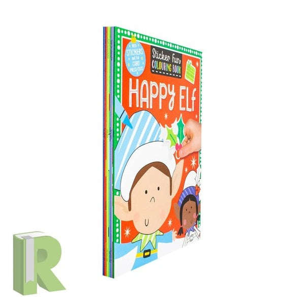 Christmas Sticker Fun Colouring Collection