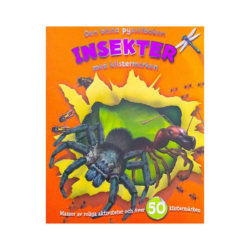 Den Bäsia Pysselboken Insekter Med Klistermarken (Swedish)