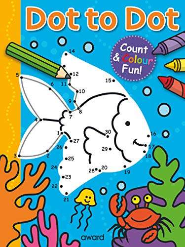 Dot To Dot Coloring Book - Fish
