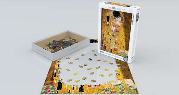 Gustav Klimt Kiss 1000 Piece Puzzle
