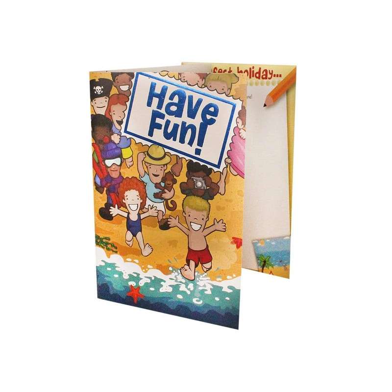 Have Fun - Beach Colouring Card