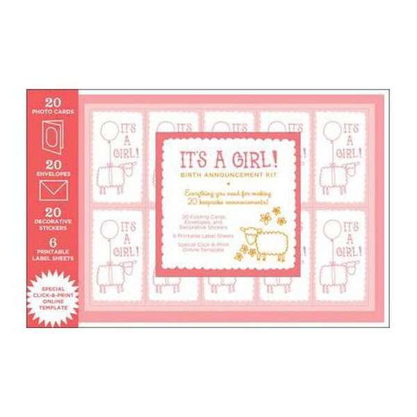 Its A Girl! Birth Announcement Kit