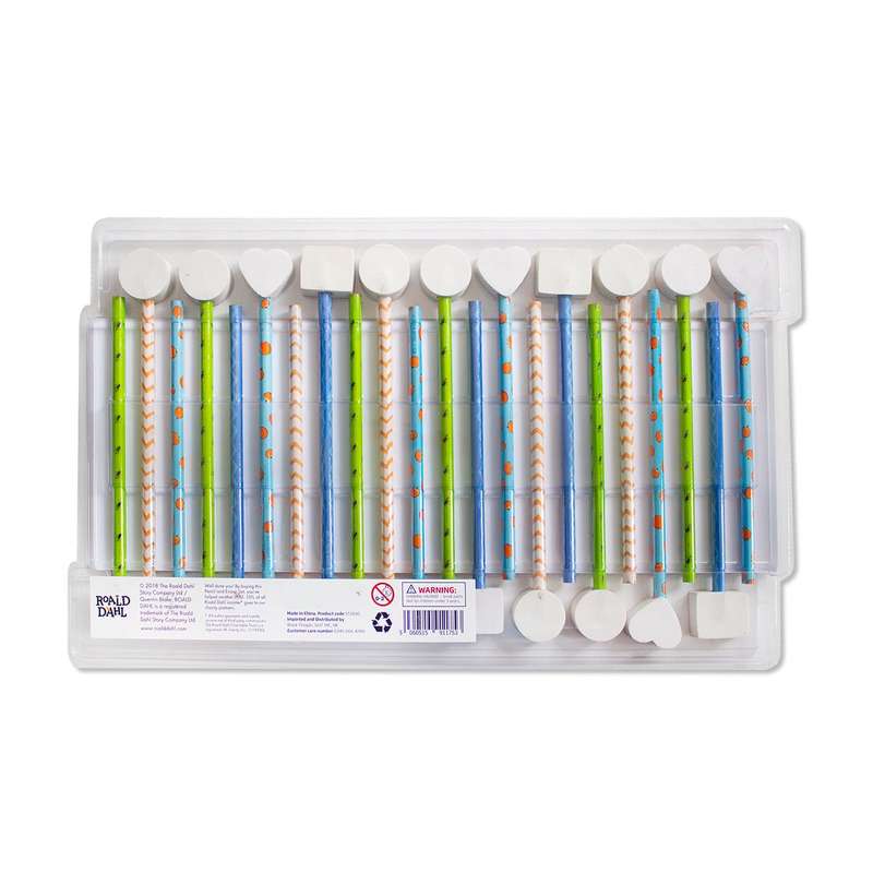 James and the Giant Peach 22 Pencils and Erasers Kit