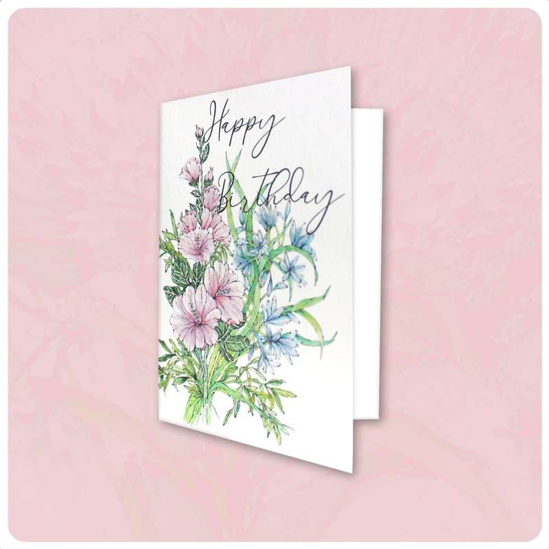 Lakeside Garden Birthday Card