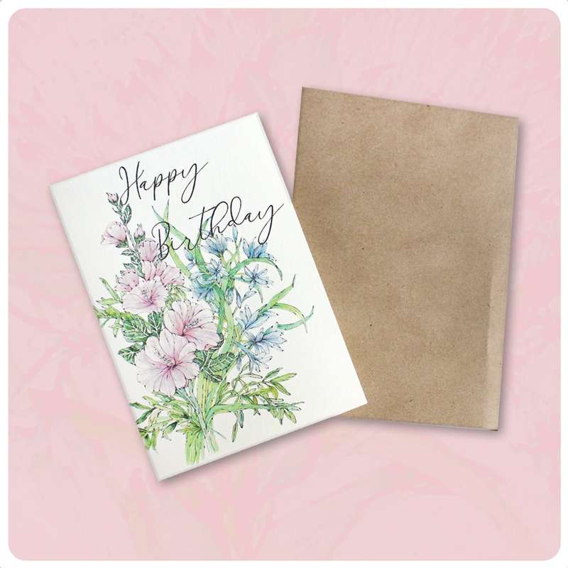 Lakeside Garden Birthday Card