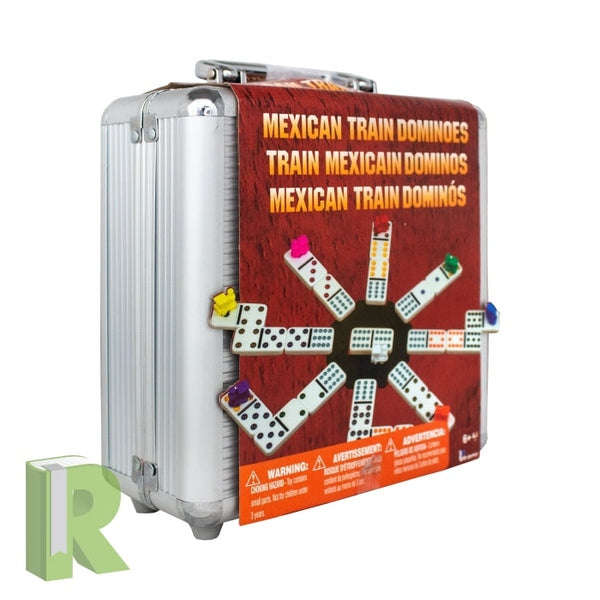 Mexican Train Dominoes Tin