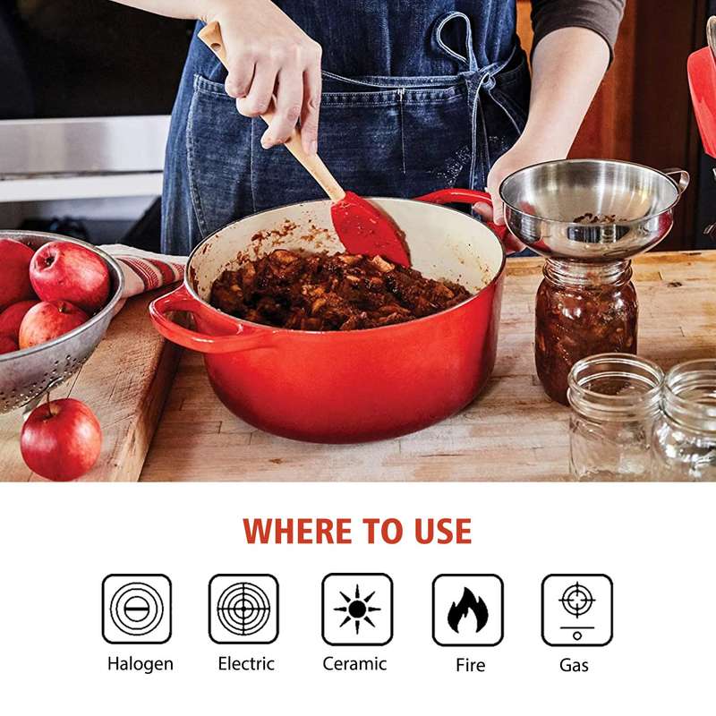 BV Cast Iron Round Casserole Pot 20cm