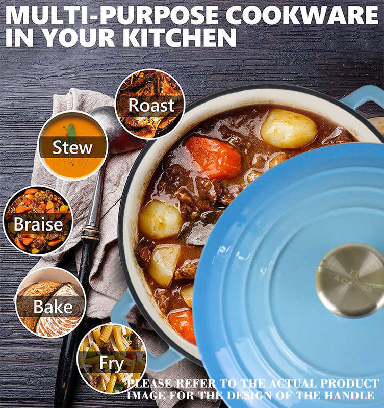 La Cocina Cast Iron Round Casserole 25cm 4.7L (one pot only)
