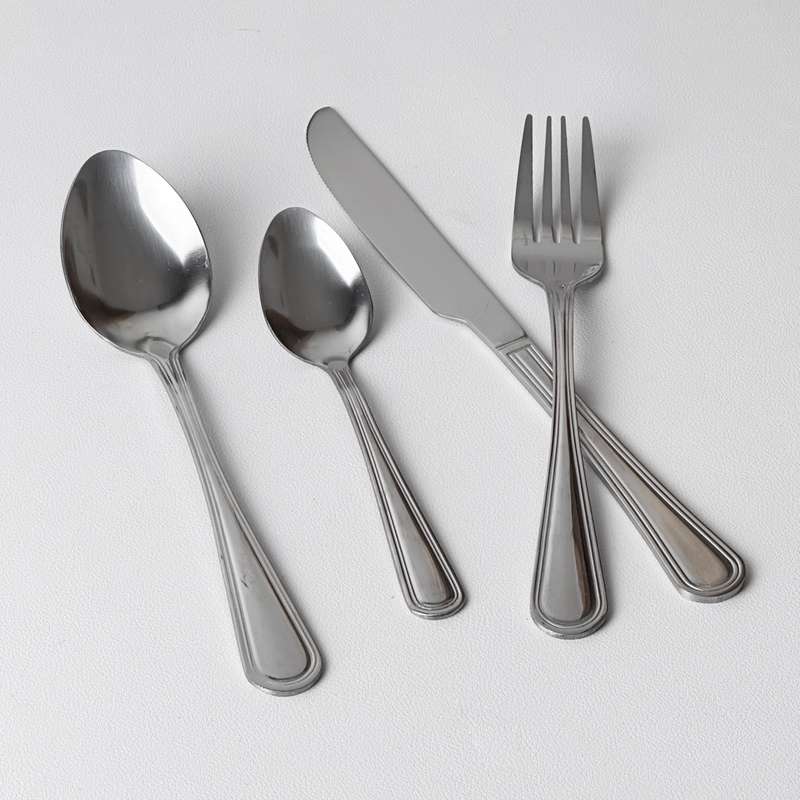 24 Piece Stainless Steel Exquisite Cutlery Set Mirror Polished