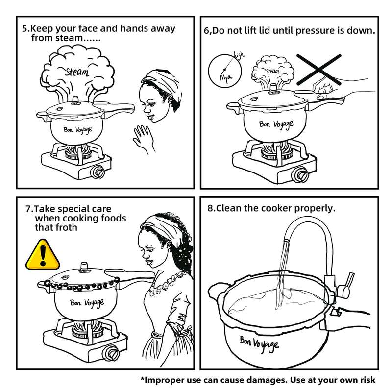 Bon Voyage Stainless Steel Pressure Cooker