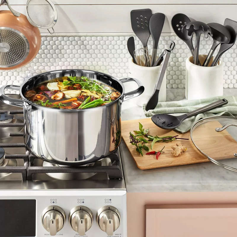 Bon Voyage Diamond 28 Piece Stainless Pots Set