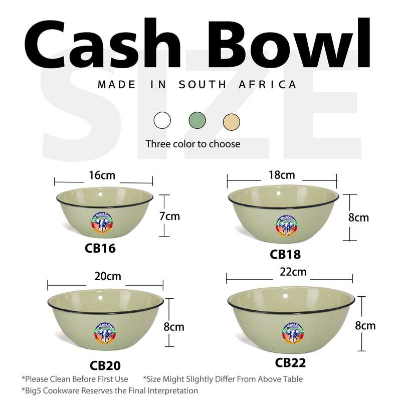 New World Enamel Cash Bowl