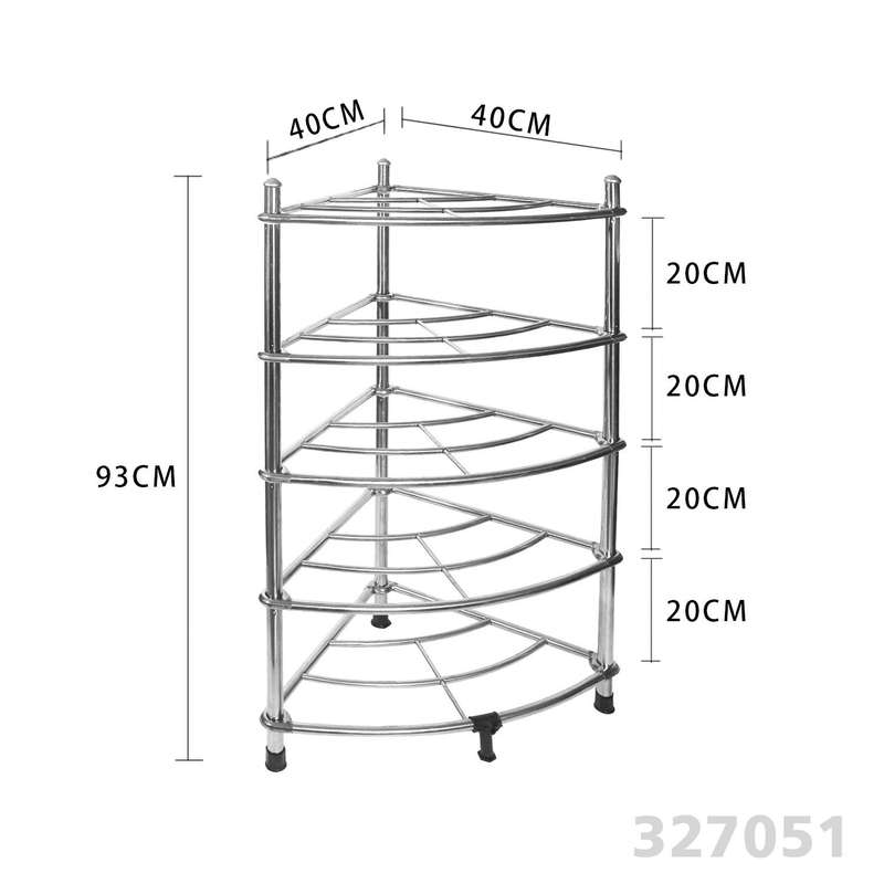Combo of Bon Voyage Queen 10 Piece Pots Set & 5-Tier Stainless Steel Giant Pot Stand