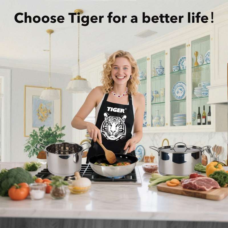New Arrival!!! Tiger Stainless Steel 29 Piece Cookware Set - Stainless Steel Lid Edition