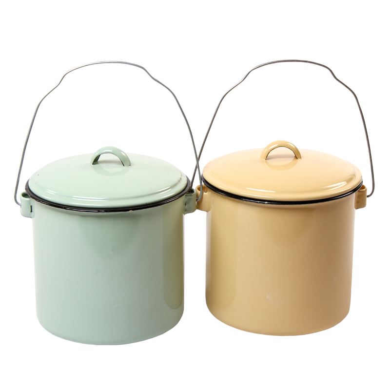 New World Enamel Billy Can Plain/Decorated