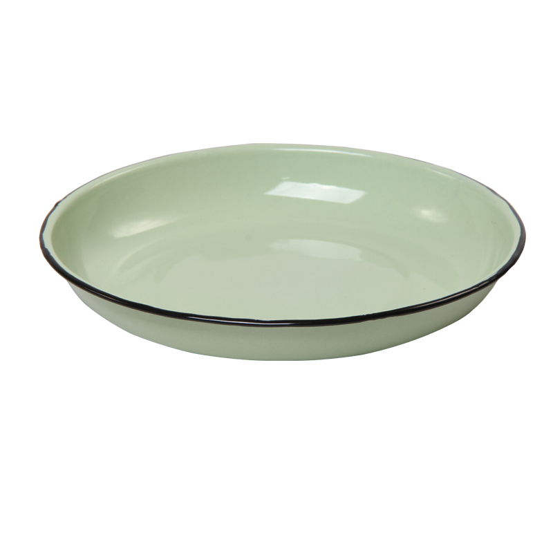 New World Enamel Rice Plate