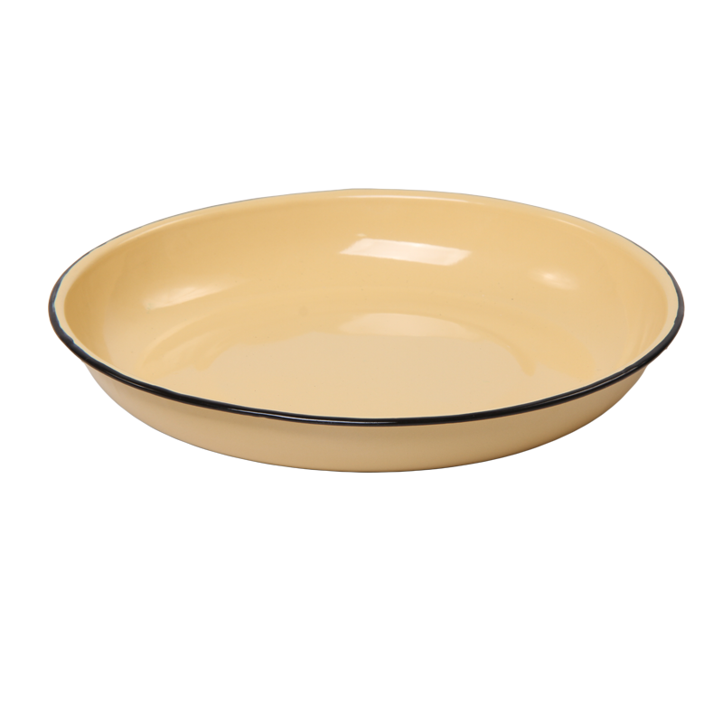 New World Enamel Rice Plate