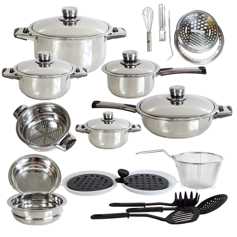 Bon Voyage 27PC HQ Stainless Pots Set