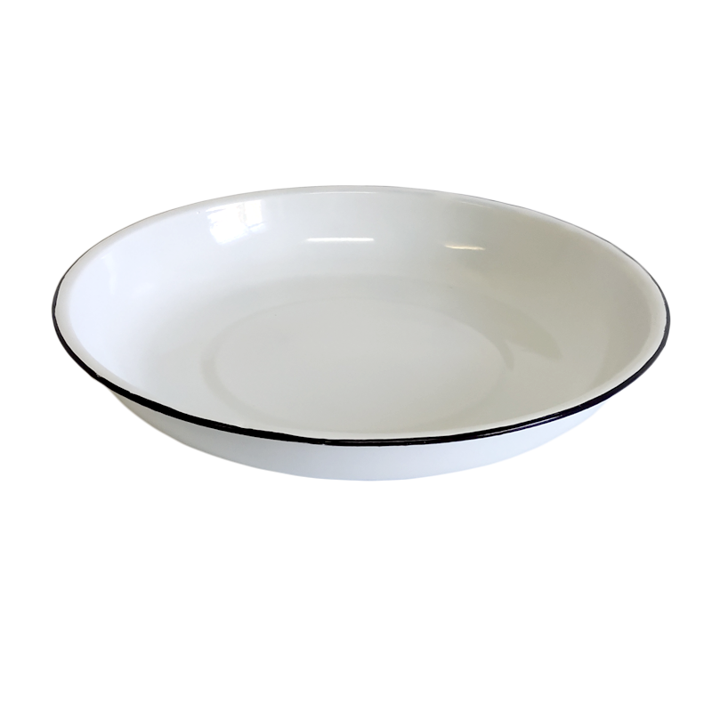 New World Enamel Rice Plate