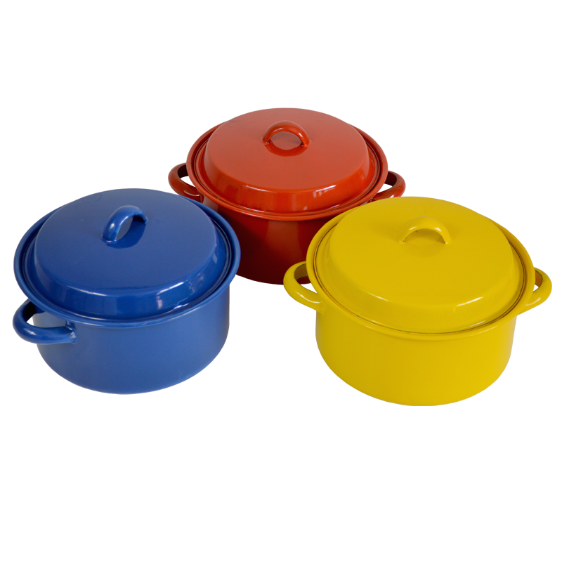 Non Returnable & Non Refundable Defects Stock Clearance! (Woolies Stock)  Color Enamel Pot 18cm