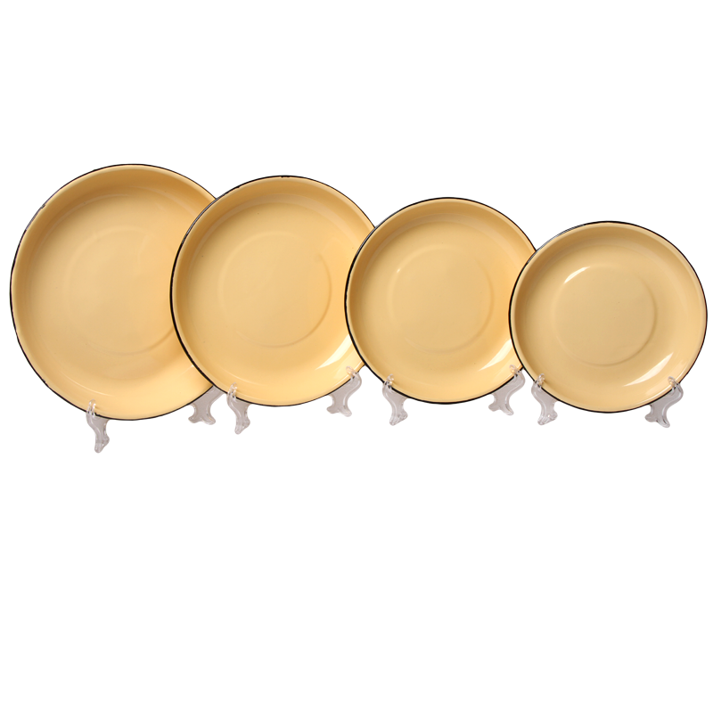 New World Enamel Rice Plate