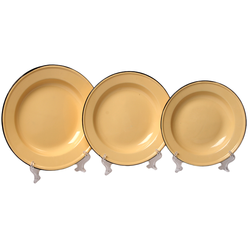 New World Enamel Soup Plate