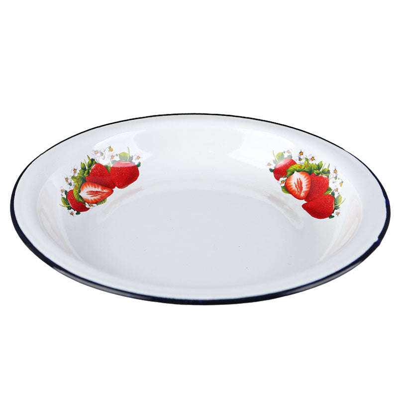 Agate Enamel Color Decor Dinner Plate Soup Plate