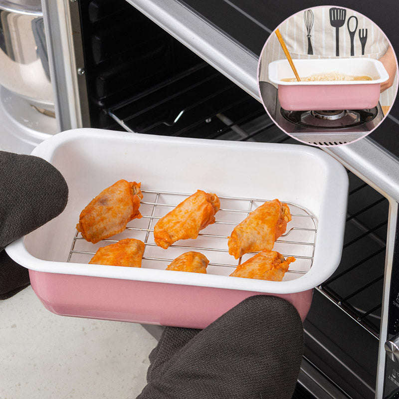 Agate Premier Quality Enamel Rectangular Lasagna Pan Roast Pan (no roast rack attached)