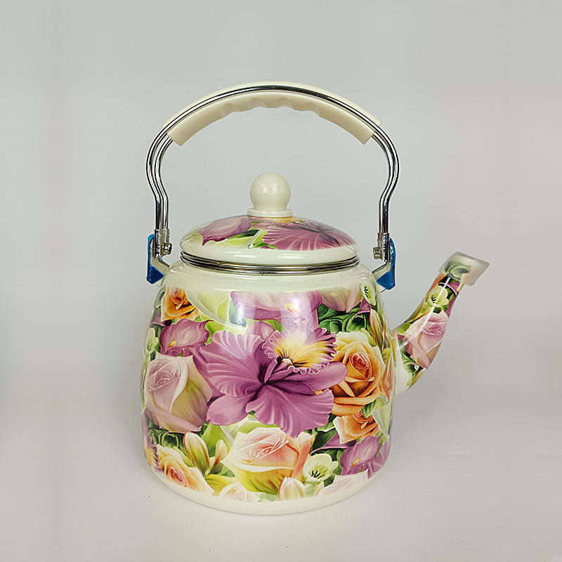 Agate Royal Enamel Tea Pot Teapot with Strainer 3.3LT - 3.3LT / Hibiscus