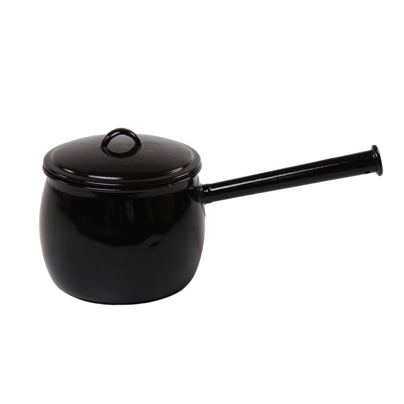 New World Enamel Belly Pot - 3.5LT / Black