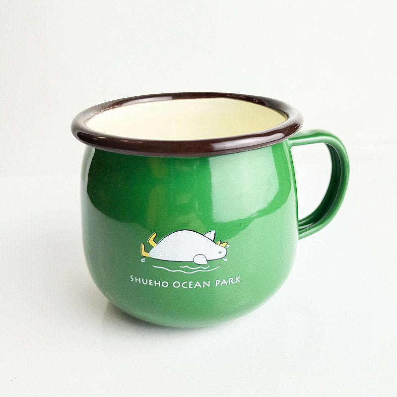 Premier Quality Decor Enamel Belly Mug 8cm no lid