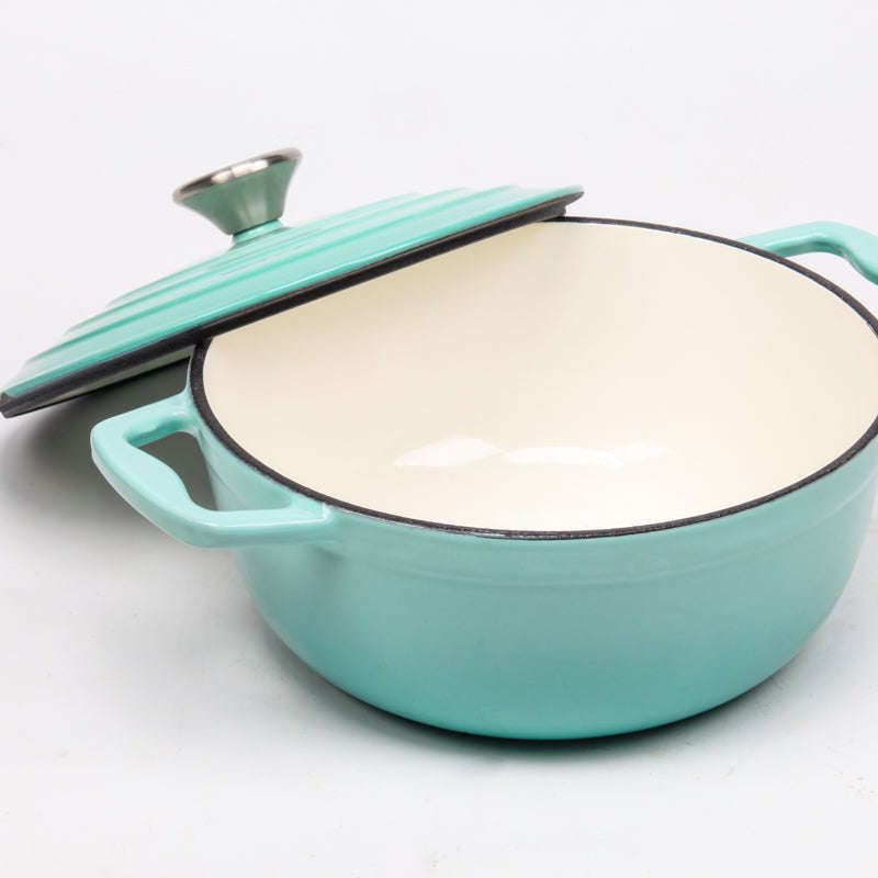 BV Cast Iron Round Casserole Pot 22cm