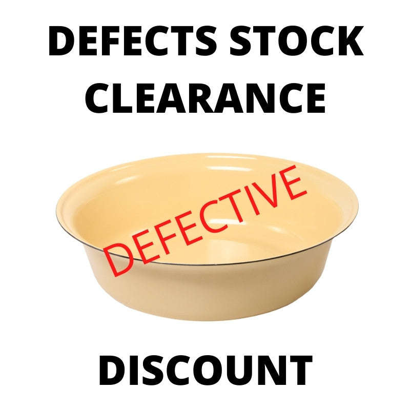 Defects Stock Clearance! Enamel Wash Basin - 70cm defects / Cream