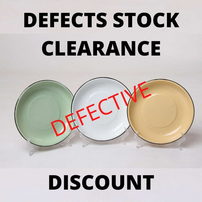 Non Returnable & Non Refundable Defects Stock Clearance! Enamel Rice Plate