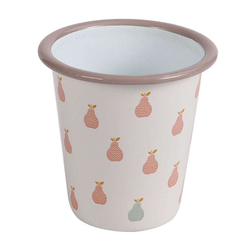 Decorated Enamel Vintage Tumbler Water Cup 9cm